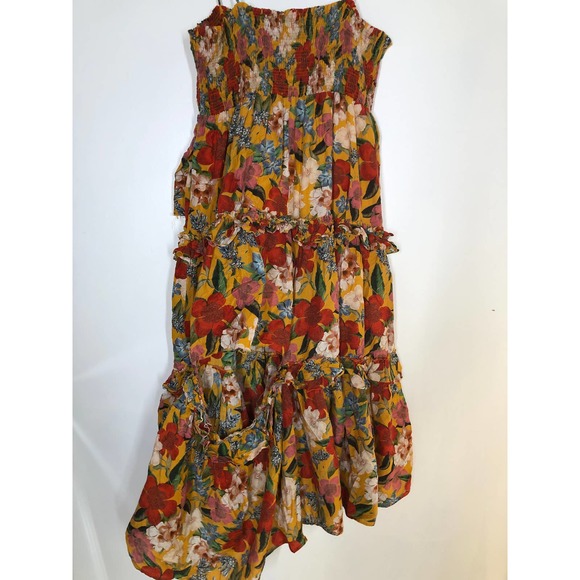 Nicholas Prairie Dress Smocked Floral Multicolor 18 - Picture 9 of 14